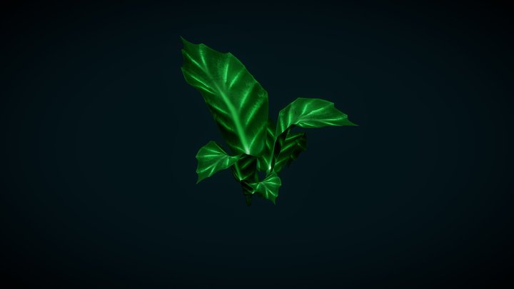 Handpainted Low Poly Leaves – Modello 3D gratuito STL