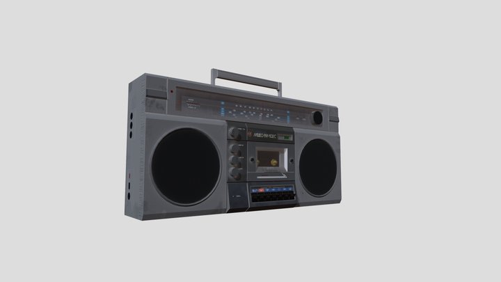 Medeo 102 – Game-Ready Vintage Tape Recorder 3D Model