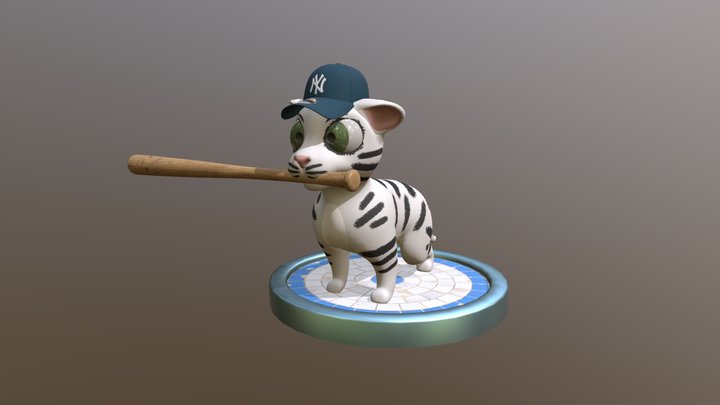 Eleni, The White Tiger 3D Model