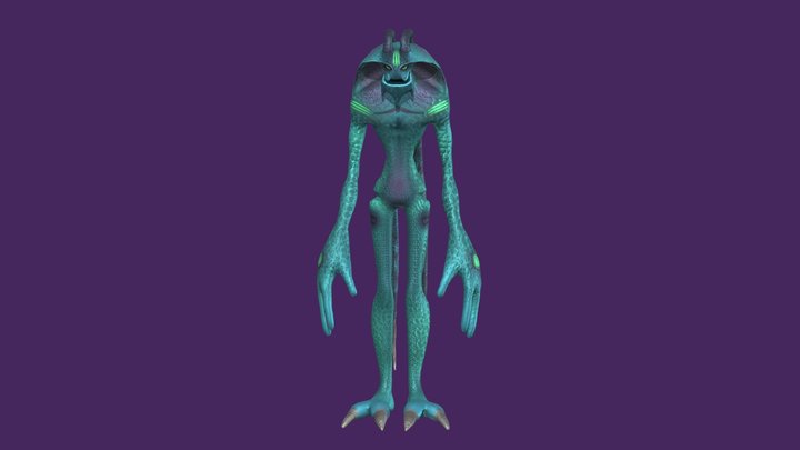 Evil Alien 3D Model