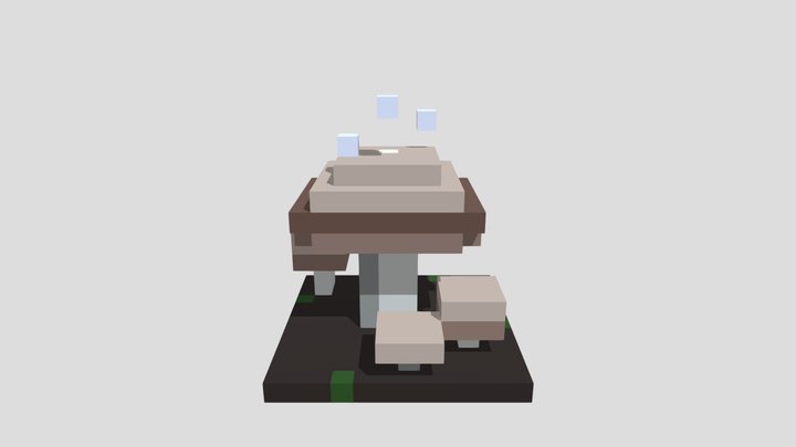 Cave Mushroom - Voxel 32x32 – Modello 3D gratuito STL