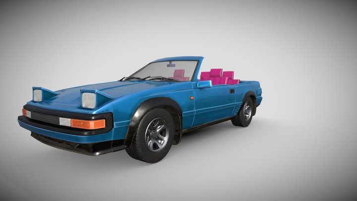 TOYOTA SUPRA VICE 1985 3D Model