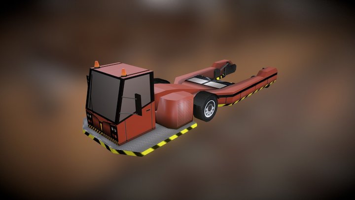 Towbarless Pushback Tug 3D Model