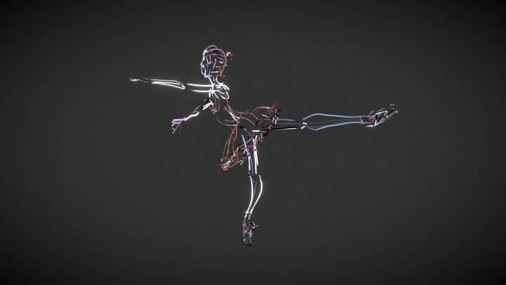 Dancer - Arabesque 3D Model