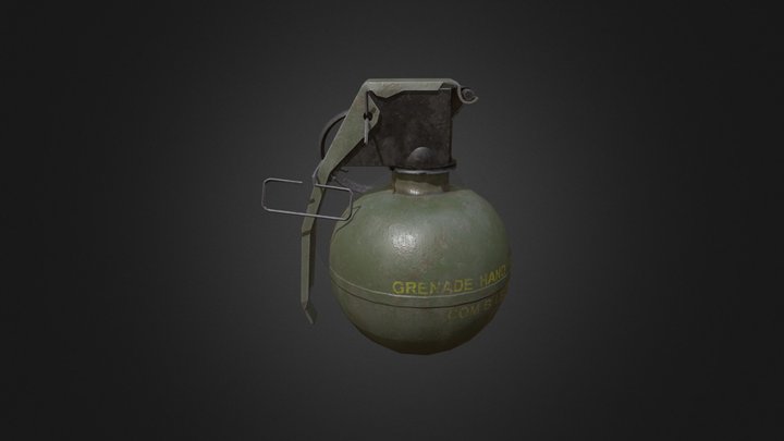M67 Fragmentation Grenade 3D Model