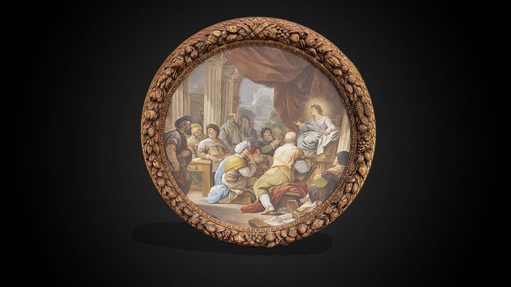 Christ Among the Doctors, c. 1685 – Kostenloses 3D-Modell STL