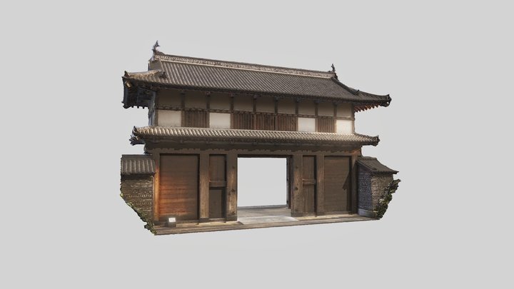 水戸城大手門 3D Model