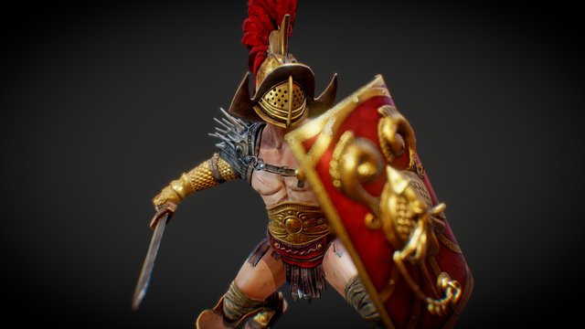 Gods of Rome - Spartacus 3D Model