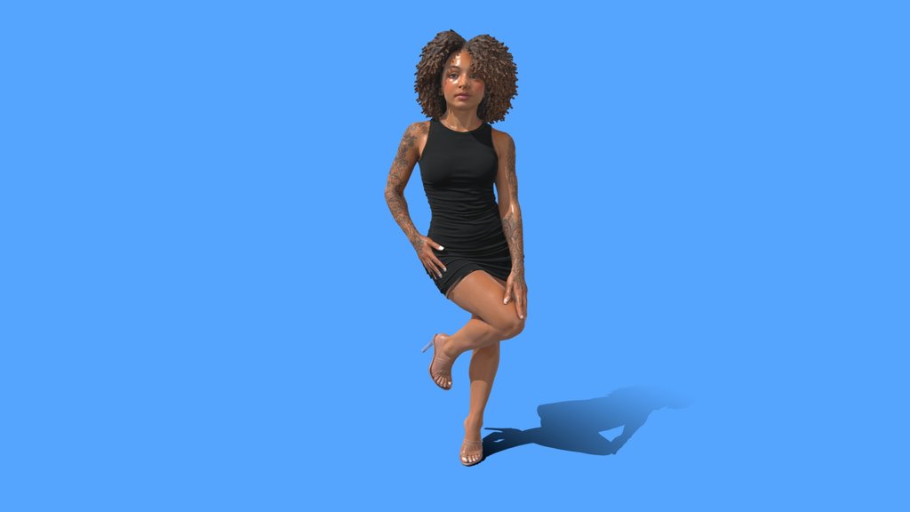Tattoed Afro Girl