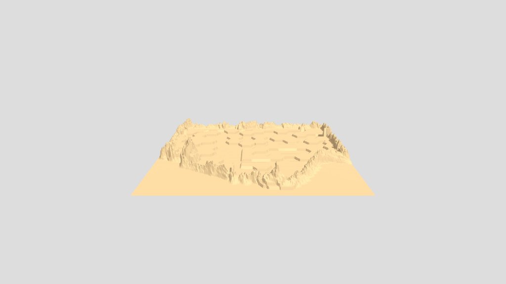 Escenario_Desierto_ Rocoso_ Ultra_ Low_ Poly