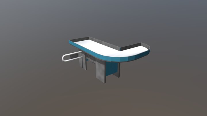 Mesa do caixa 3D Model