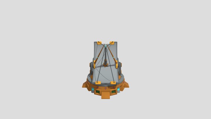 Sci-fi Antenna 3D Model