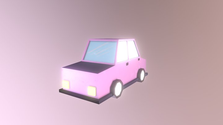 Lowpoly car 3D Model