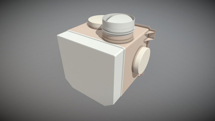 Mechanische ventilatie CVE ECO RFT 3D Model