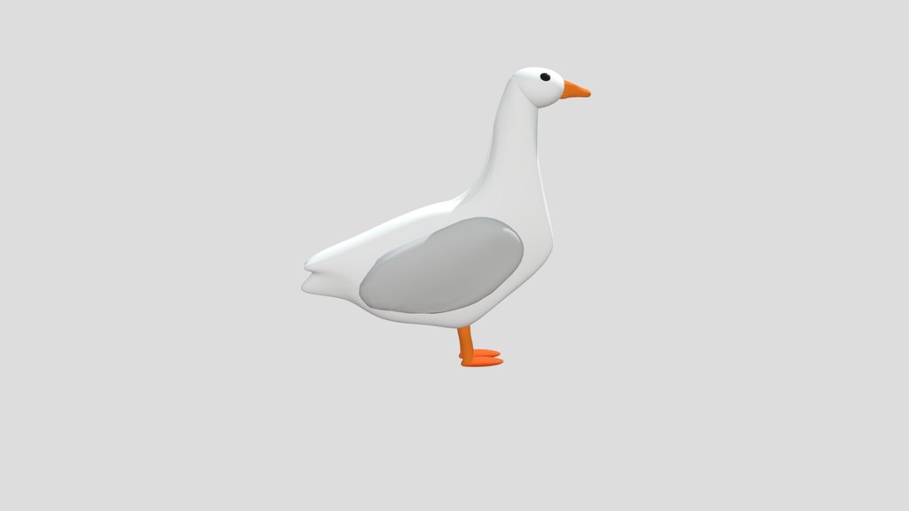 Goose_low_poly