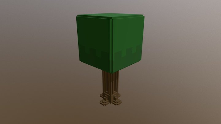 Voxel Tree 3D Model