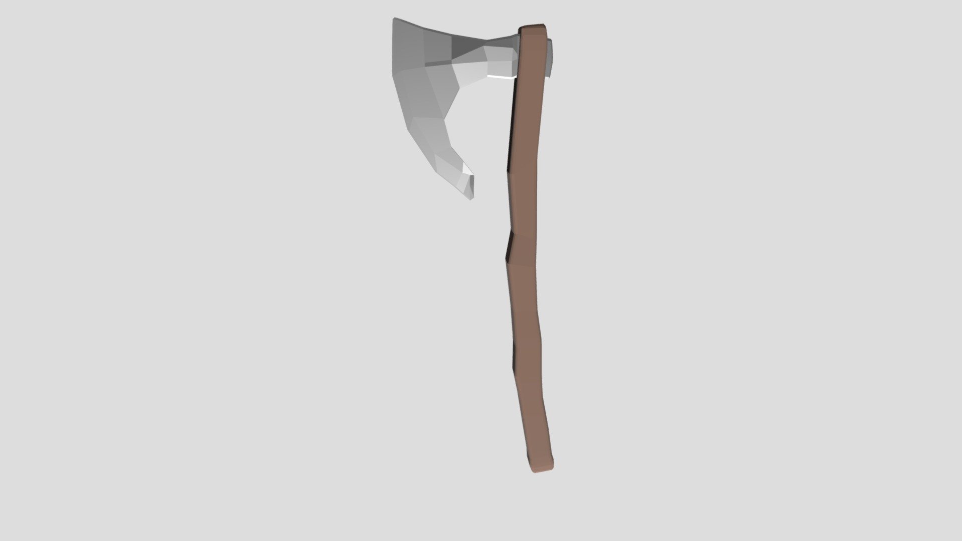 Low Poly Viking Axe