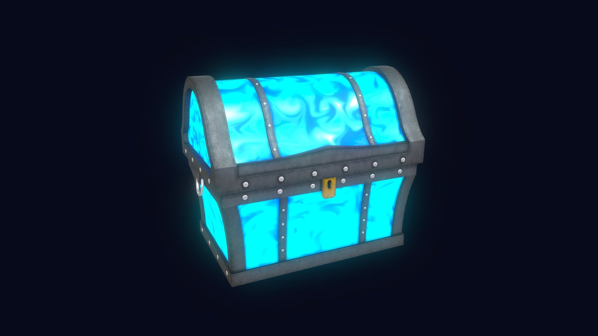 Magical Treasure Chest Lowpoly 3D-Model - Buy Royalty Free 3D model by ...