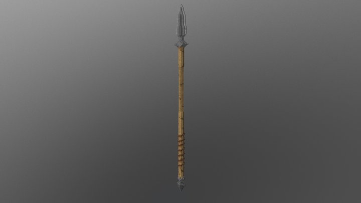 Spear in Minecraft 3D Model
