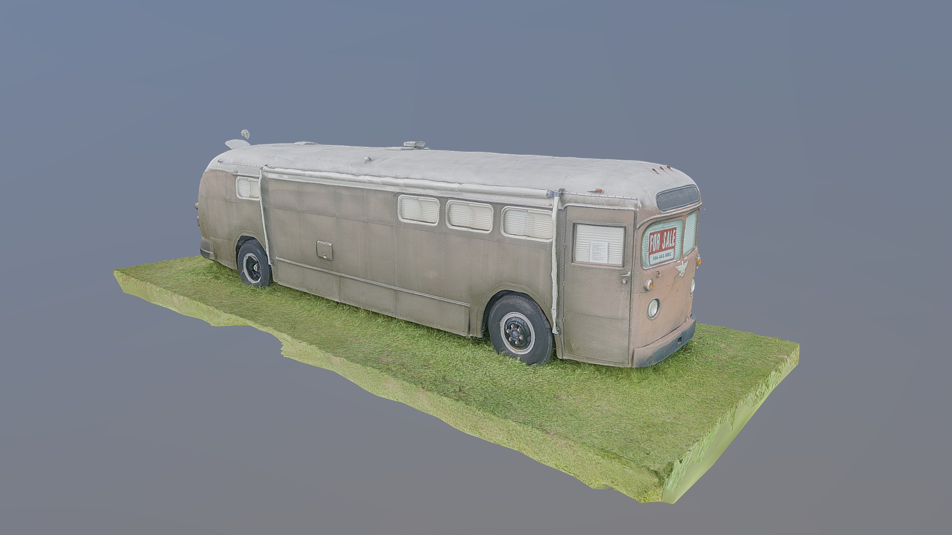 3D model eagle RV bus (photogrammetry) - This is a 3D model of the eagle RV bus (photogrammetry). The 3D model is about a model of a bus.