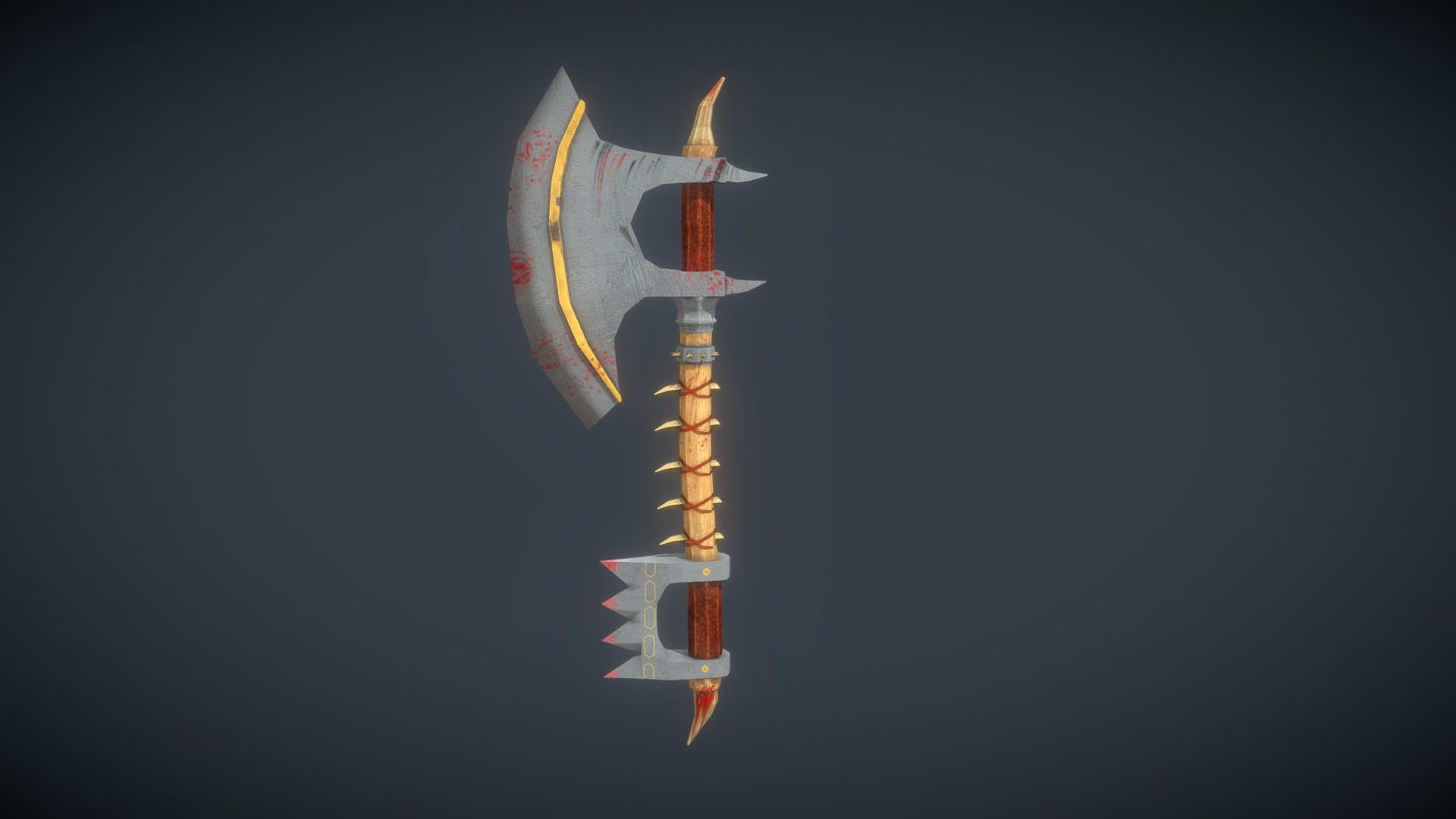 3D Battle Axe