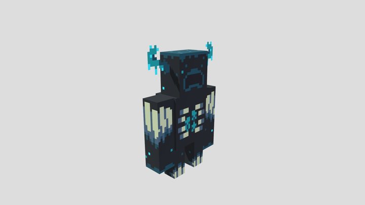 Minecraft Warden 3D Model
