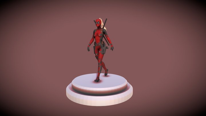 Lady Deadpool 3D Model
