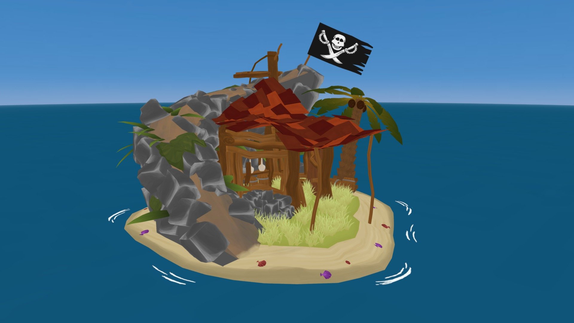 Pirate Island - 3D model by Iben_Vroman [59d690b] - Sketchfab