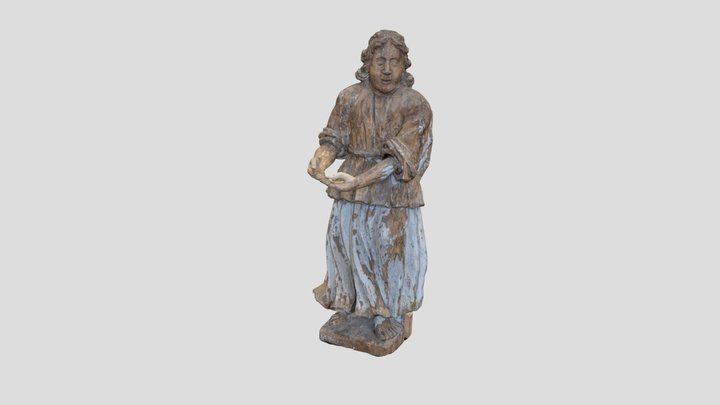 Sculpture – Possible Allegory of Love. 3D Model