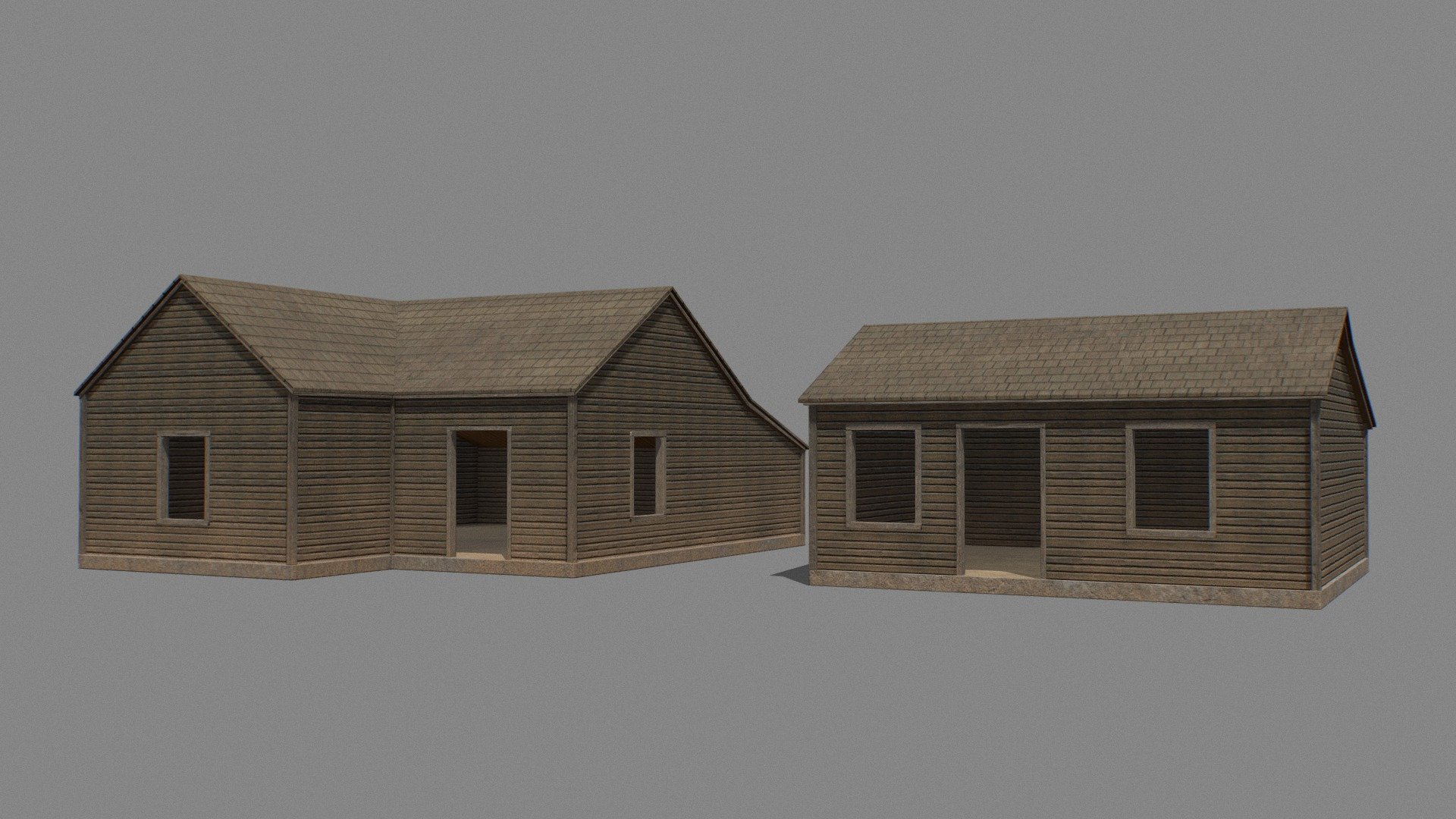 Ghost Town Buildings — Sketchfab embed 3D viewer