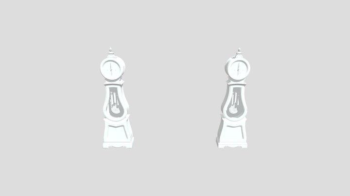 Grandfather Clock 3D Model