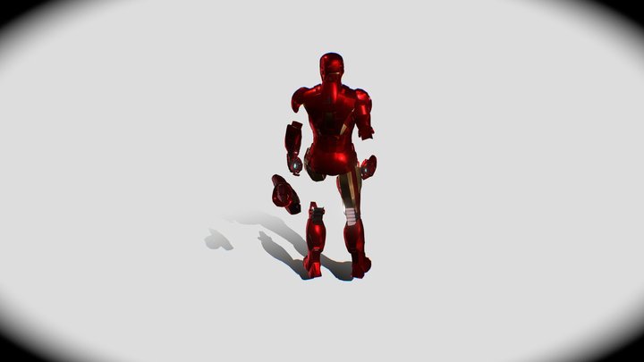 Marvel™ Iron Man Mark 4 Blender Model 3D Model