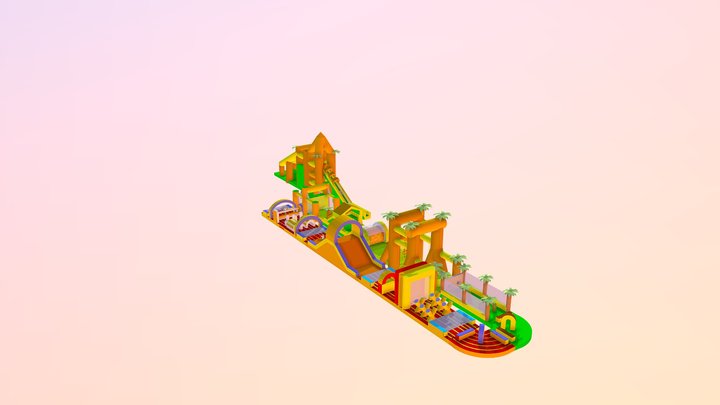 Air Run 150m 3D Model