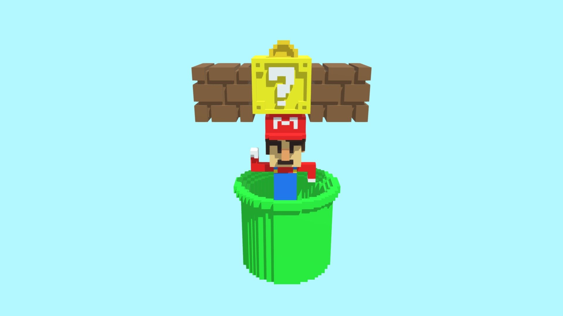 Mario Bros by TanGamer - 3D model by tangamer10 [59d9075] - Sketchfab