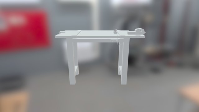 3D table for a garage 3D Model