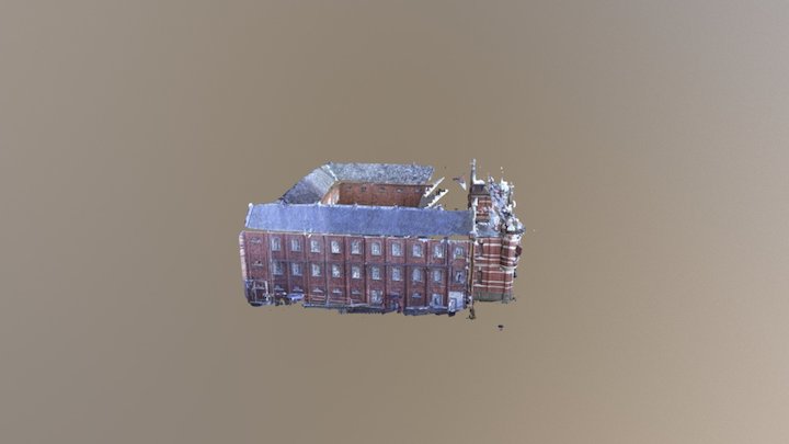 Historic Dunedin Prison Mesh 3D Model