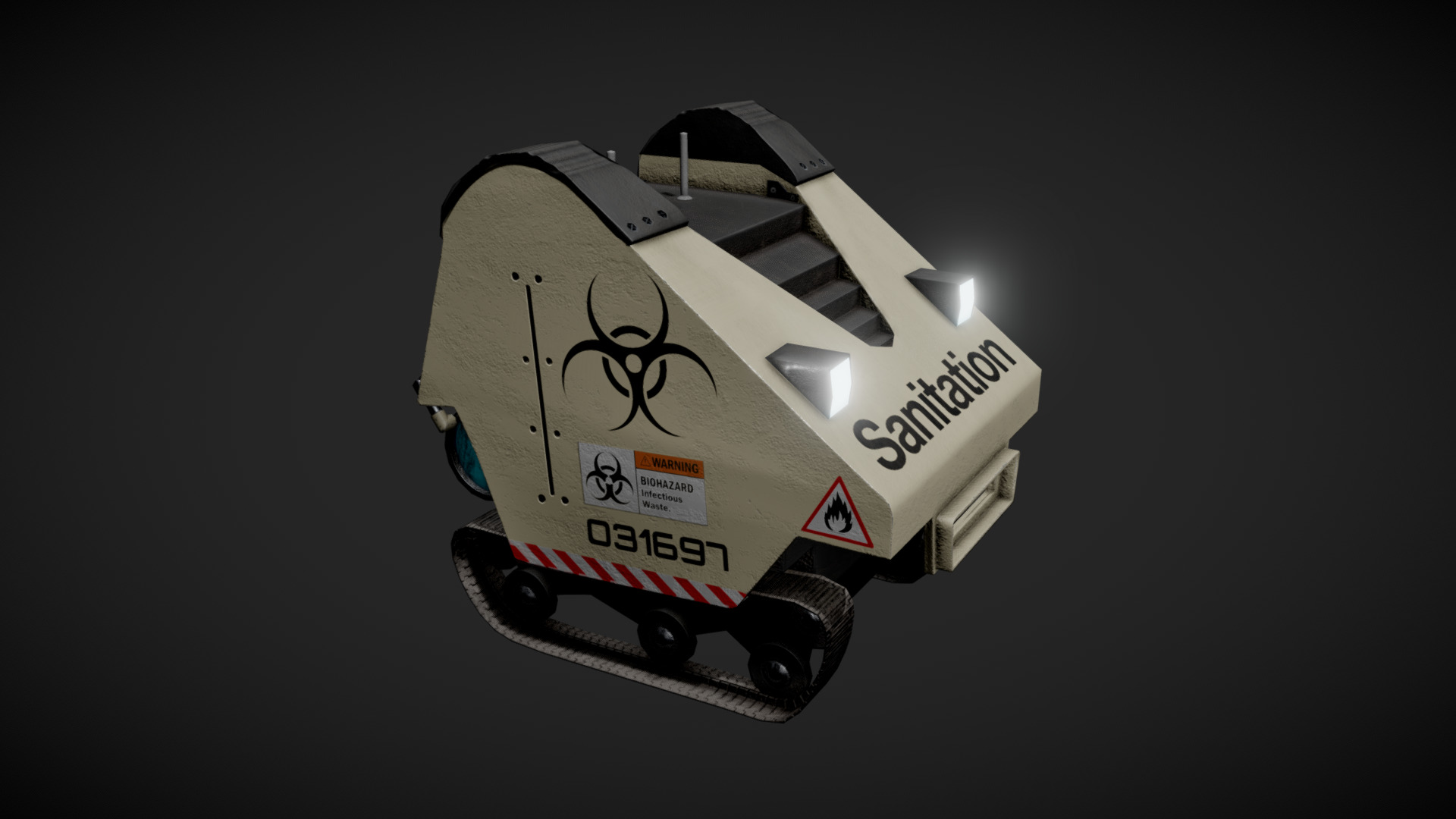 Sanitation Bot - 3D model by Rbanh [59da92a] - Sketchfab