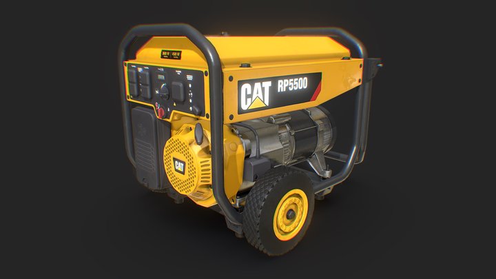 Electric generator - CAT RP 5500 3D Model