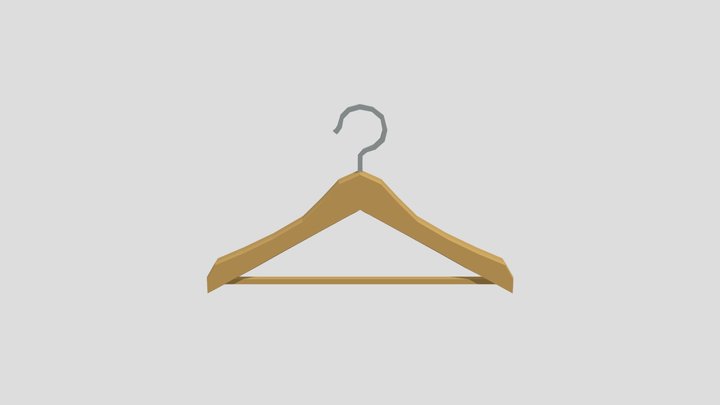 Clothes hanger from Poly by Google 3D Model