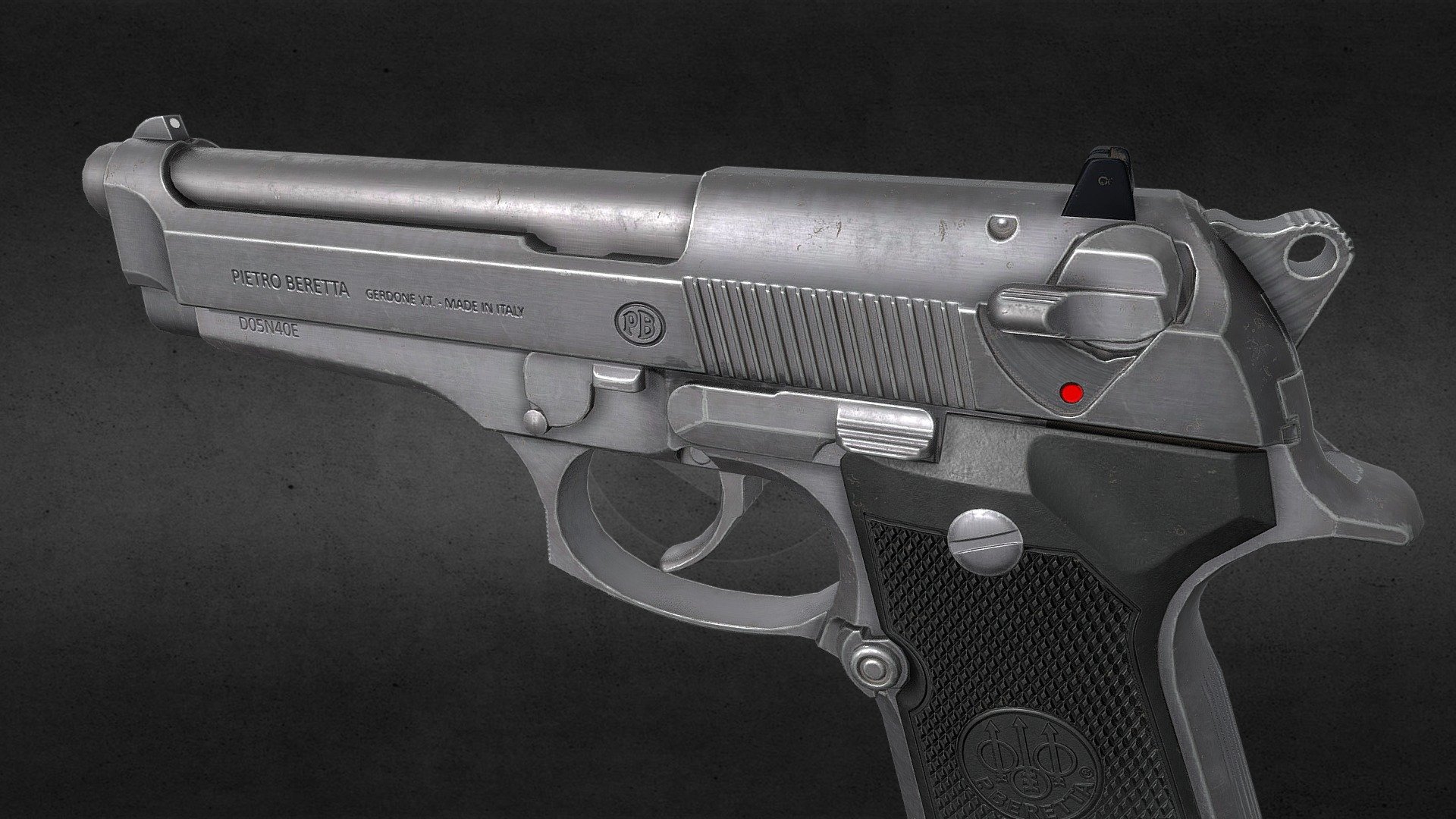 Beretta 92fs Inox - 3D model by danne054 (@danielbaker89647