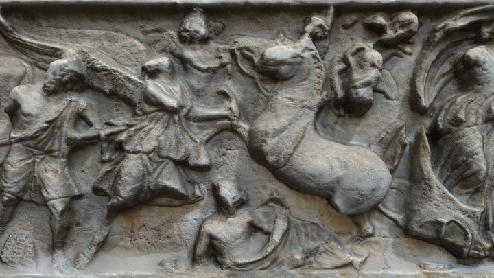 Roman Sarcophagus - Tarquinia 3D Model