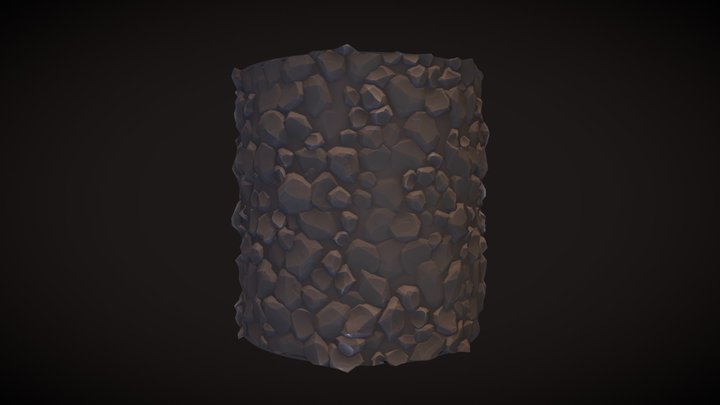 Stone Floor Tilable 3D Model