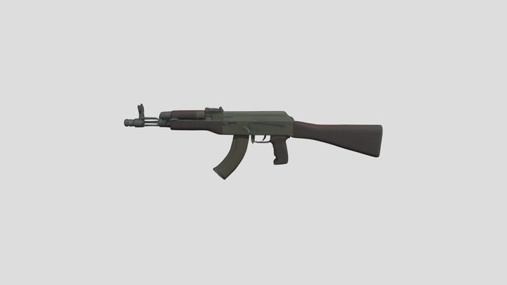 Ak 47 Weapon 3D Model