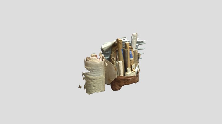 Rollen Papier Low Resolution 3D Model