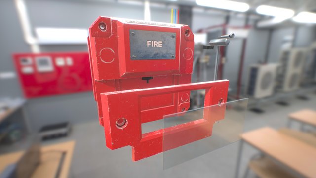 Fire alarm 3D Model
