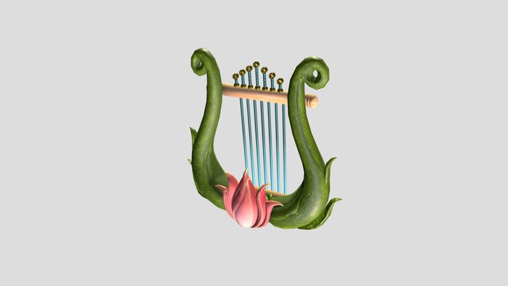Lotus Lyre 3D Model