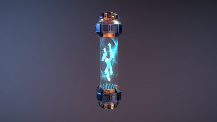 Sci-Fi Energy Capsule 3D Model