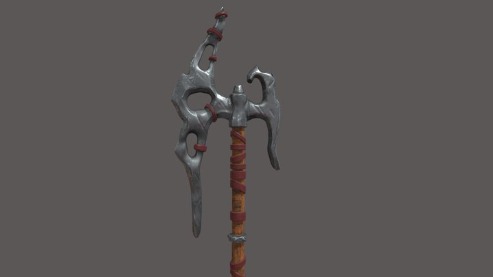 Battle Axe 3D Model