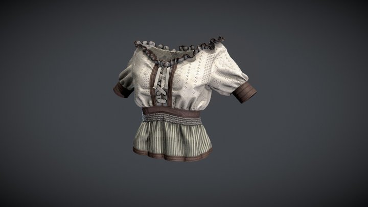 Medieval Shirt 3D Model