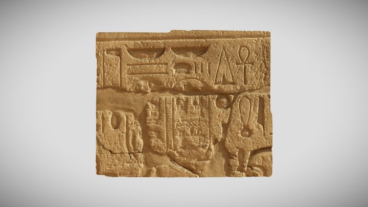 Karnak CDLC North End Cartouches 3D Model